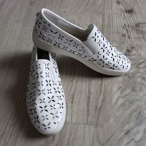 Michael Kors White Silver Sneakers